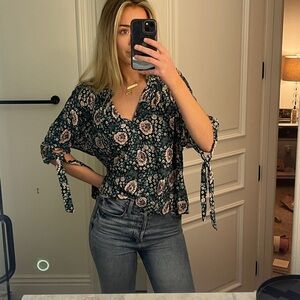 NATALIE MARTIN floral blouse